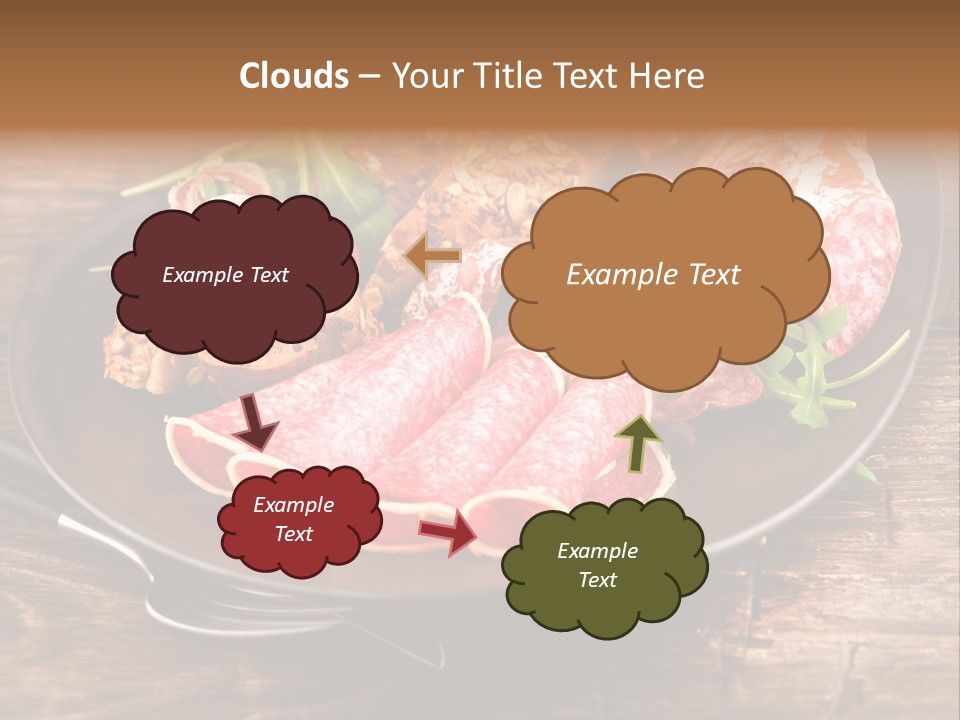 Set Sausage Tenderloin PowerPoint Template