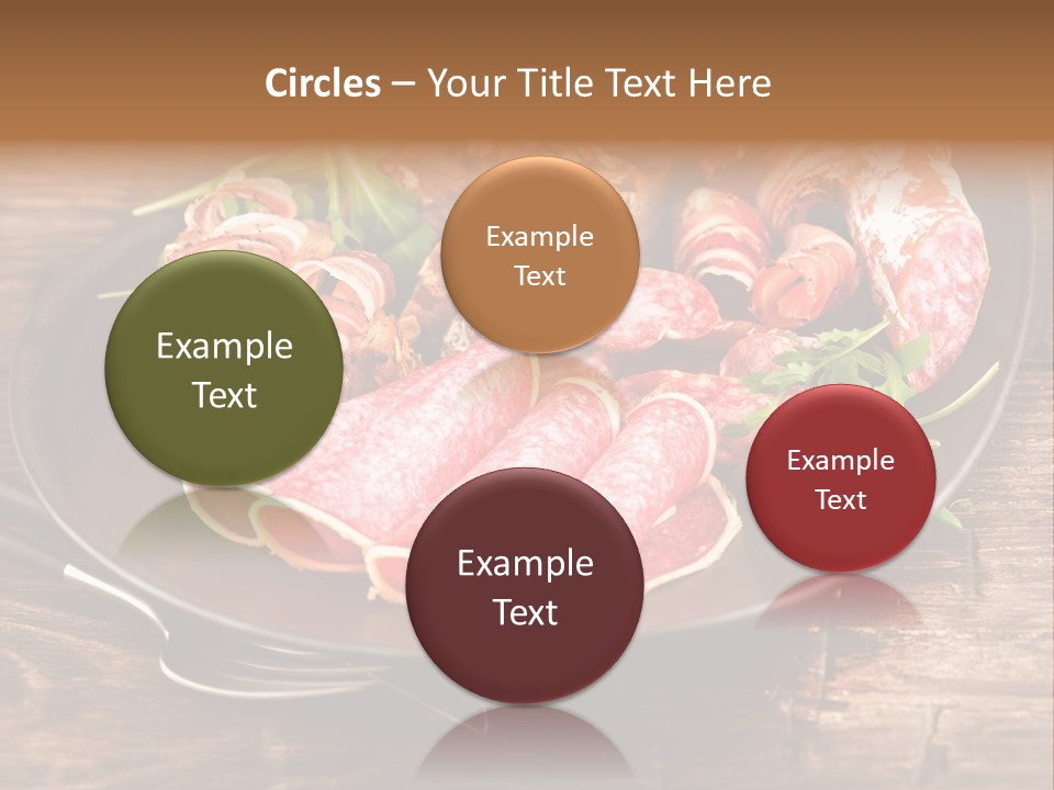Set Sausage Tenderloin PowerPoint Template