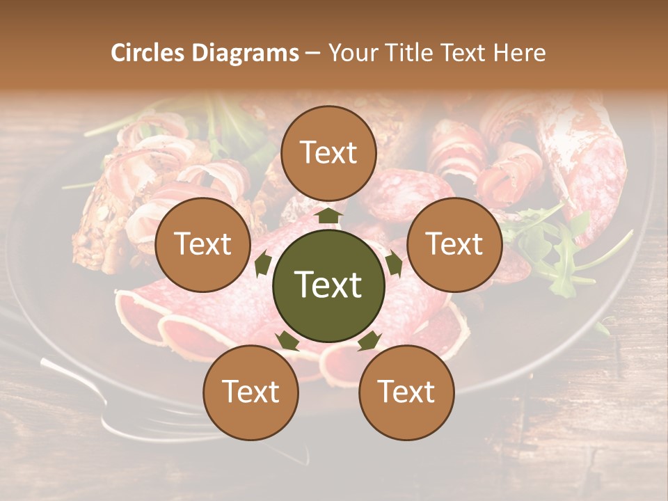 Set Sausage Tenderloin PowerPoint Template