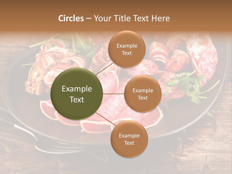 Set Sausage Tenderloin PowerPoint Template
