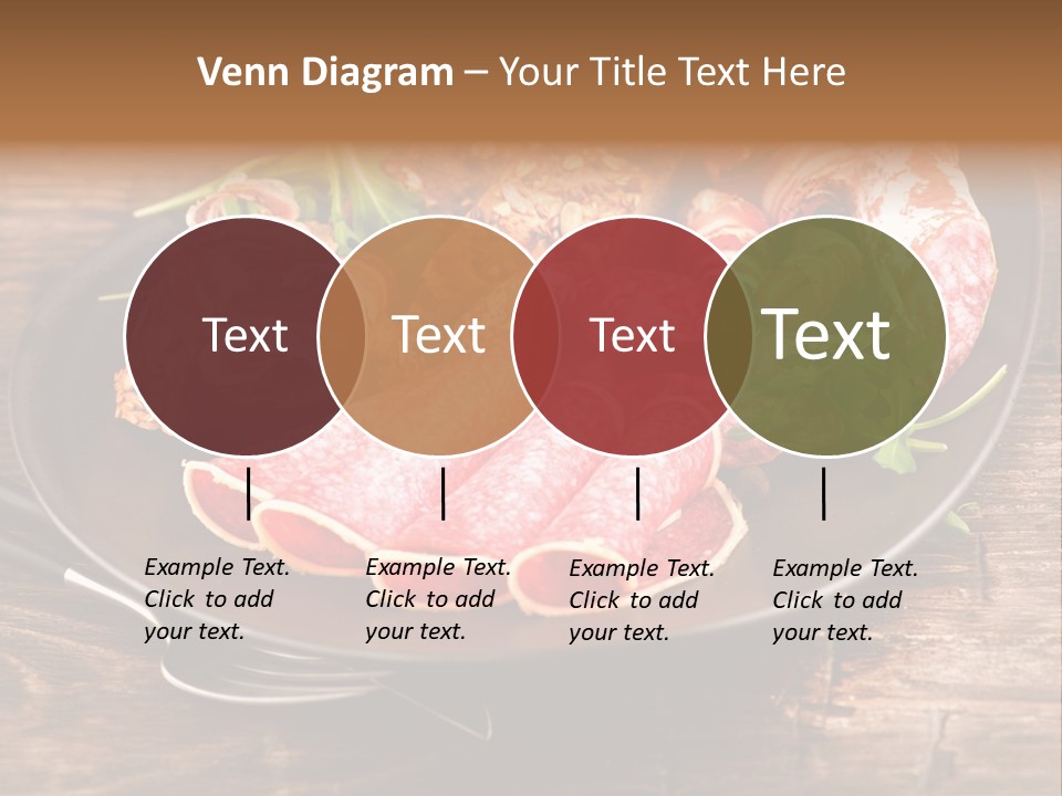 Set Sausage Tenderloin PowerPoint Template