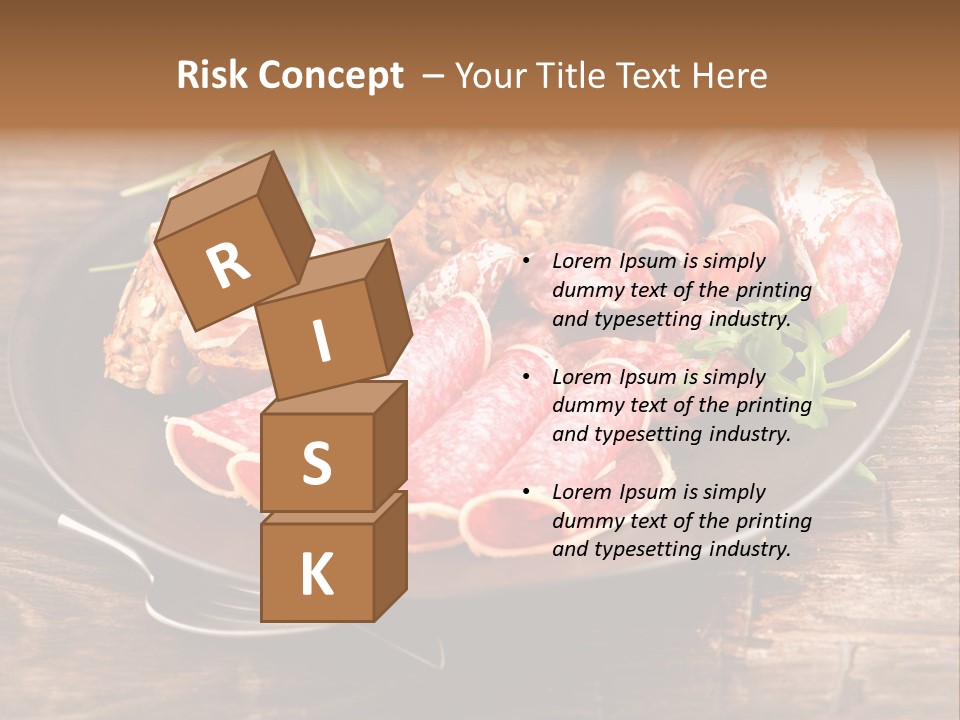 Set Sausage Tenderloin PowerPoint Template