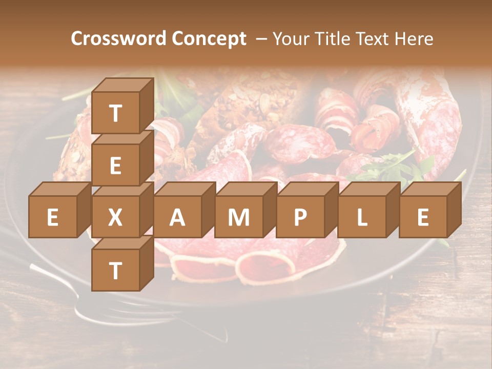 Set Sausage Tenderloin PowerPoint Template