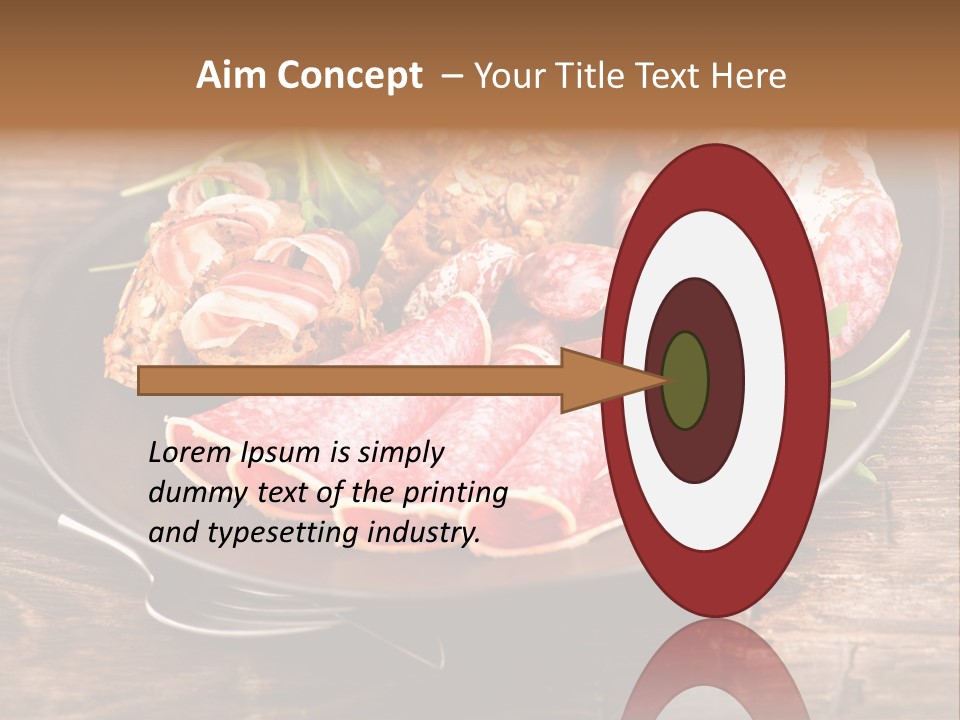 Set Sausage Tenderloin PowerPoint Template