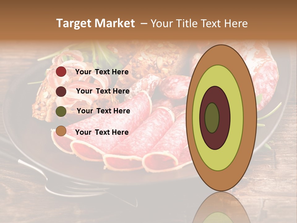 Set Sausage Tenderloin PowerPoint Template