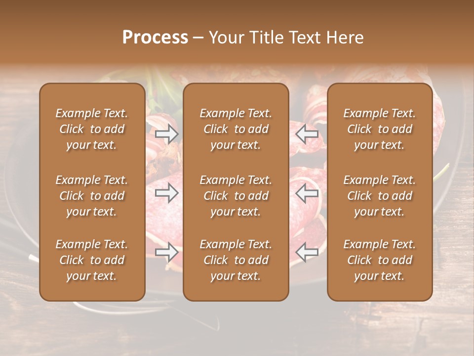 Set Sausage Tenderloin PowerPoint Template