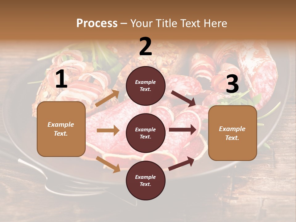 Set Sausage Tenderloin PowerPoint Template