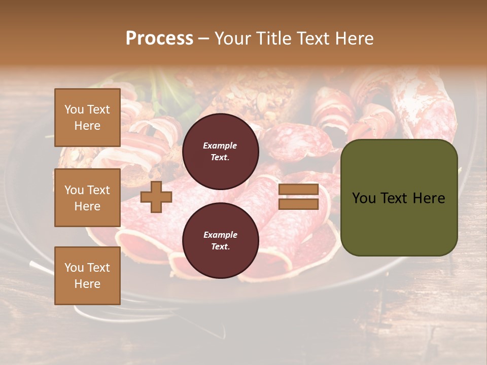 Set Sausage Tenderloin PowerPoint Template