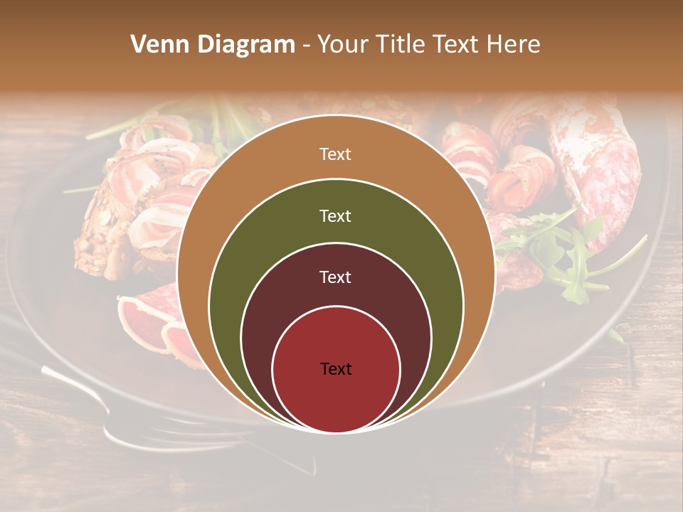 Set Sausage Tenderloin PowerPoint Template