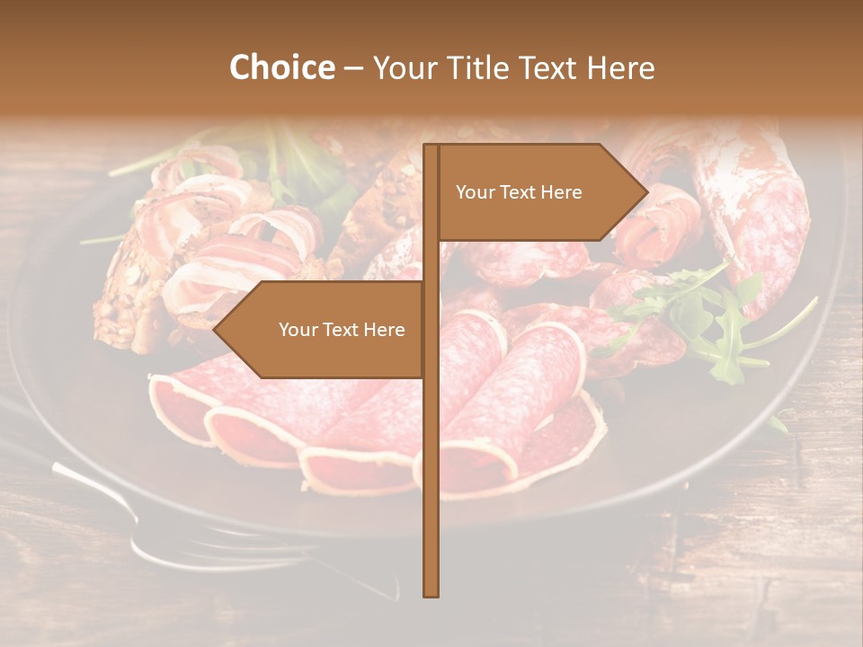 Set Sausage Tenderloin PowerPoint Template