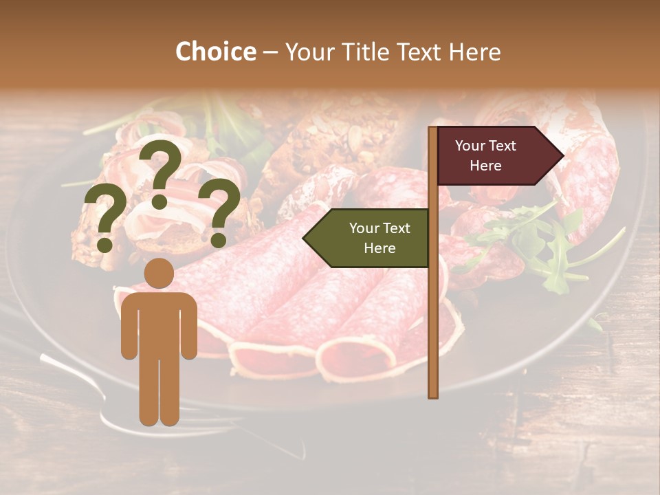 Set Sausage Tenderloin PowerPoint Template