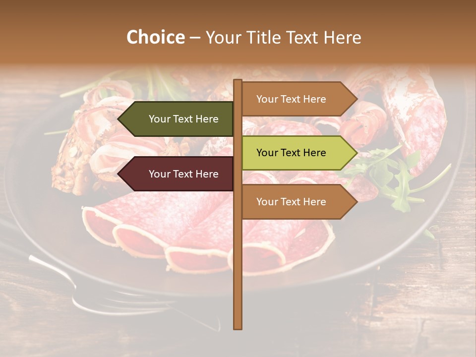 Set Sausage Tenderloin PowerPoint Template