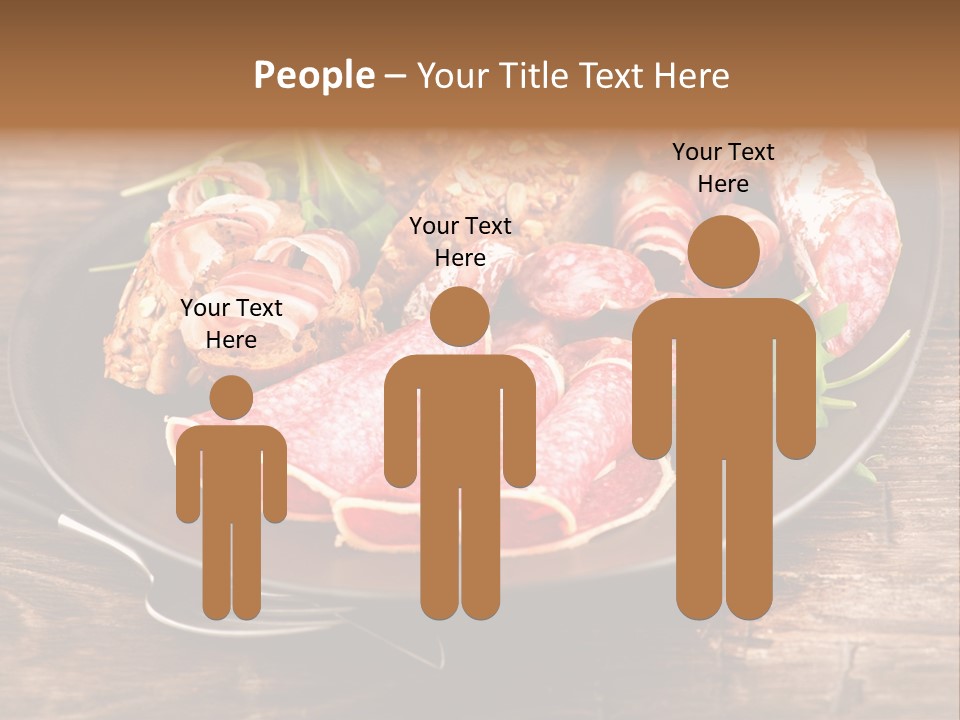 Set Sausage Tenderloin PowerPoint Template