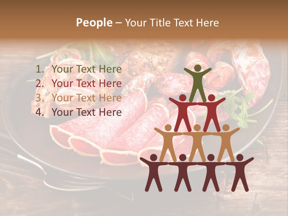 Set Sausage Tenderloin PowerPoint Template