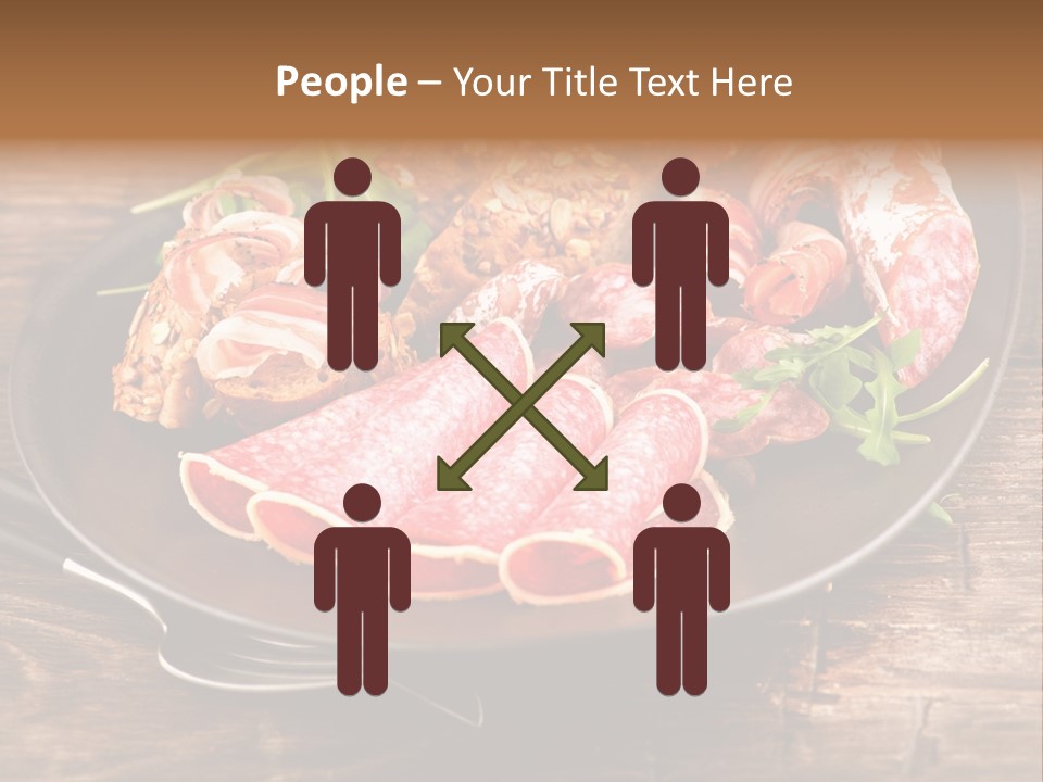 Set Sausage Tenderloin PowerPoint Template