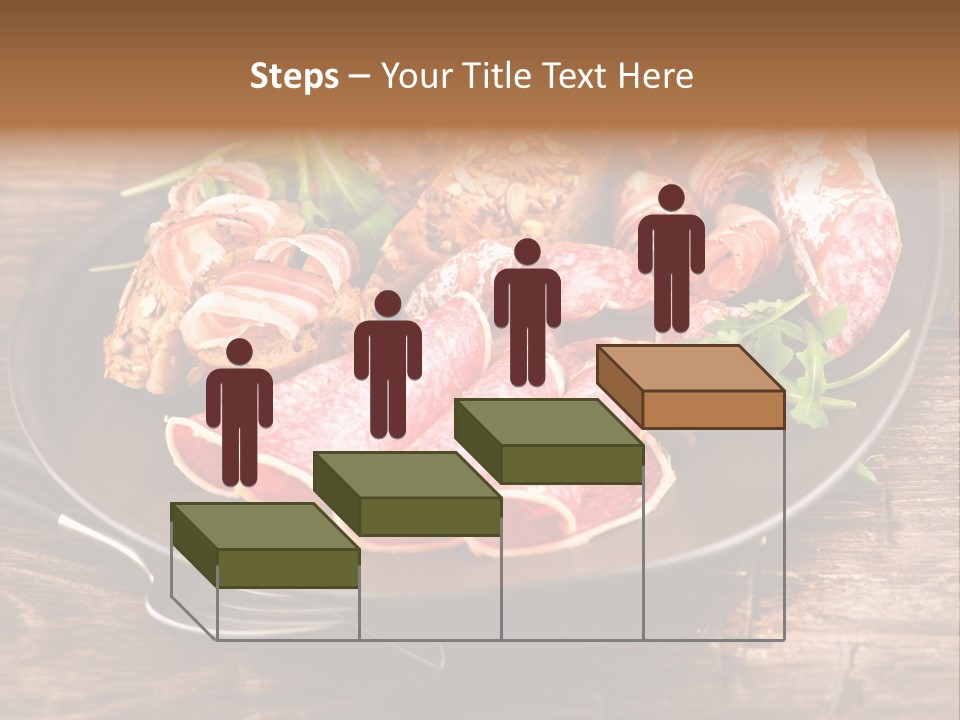 Set Sausage Tenderloin PowerPoint Template