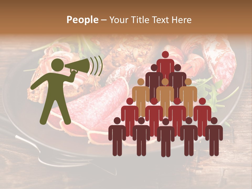 Set Sausage Tenderloin PowerPoint Template