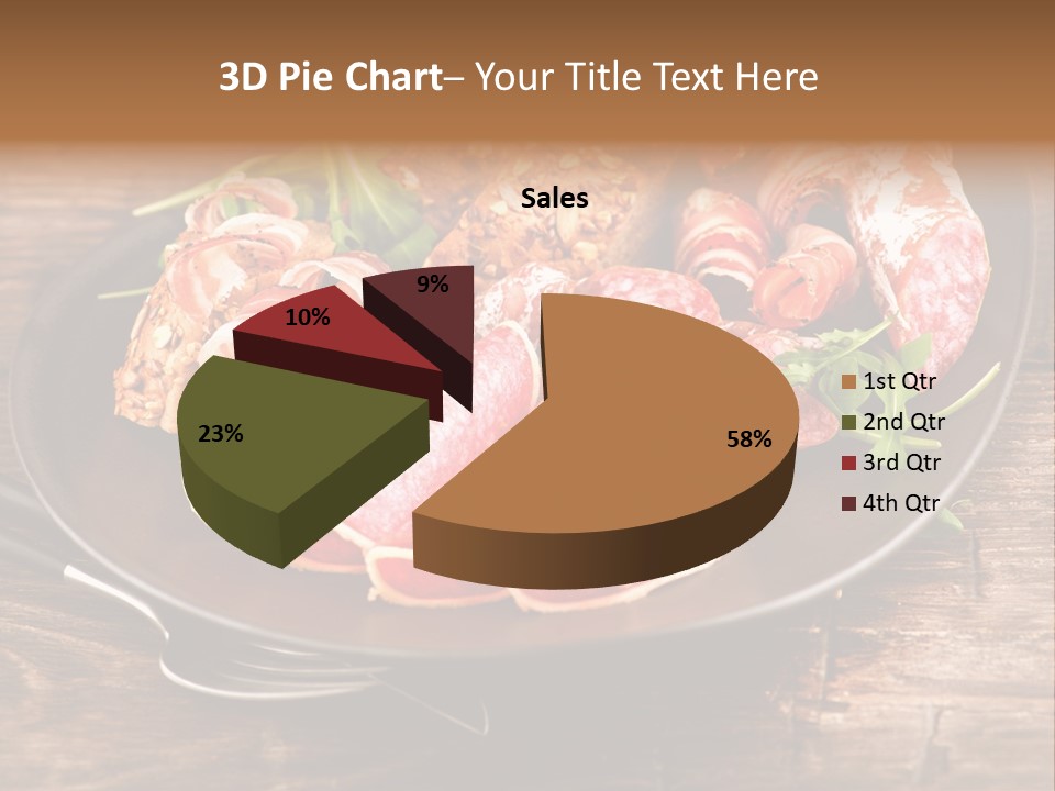 Set Sausage Tenderloin PowerPoint Template