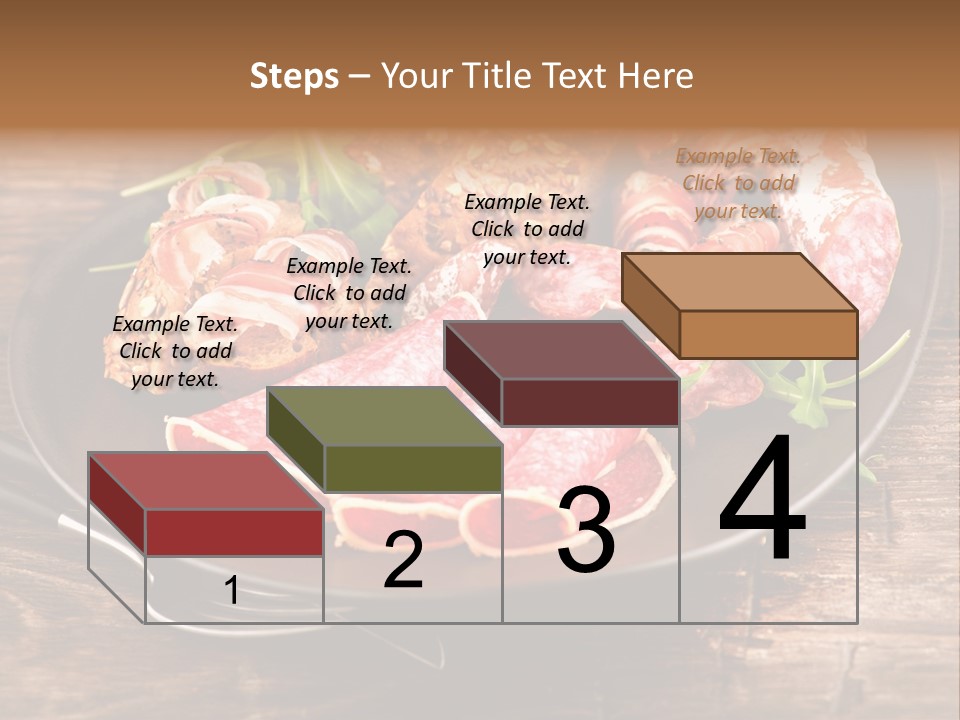 Set Sausage Tenderloin PowerPoint Template
