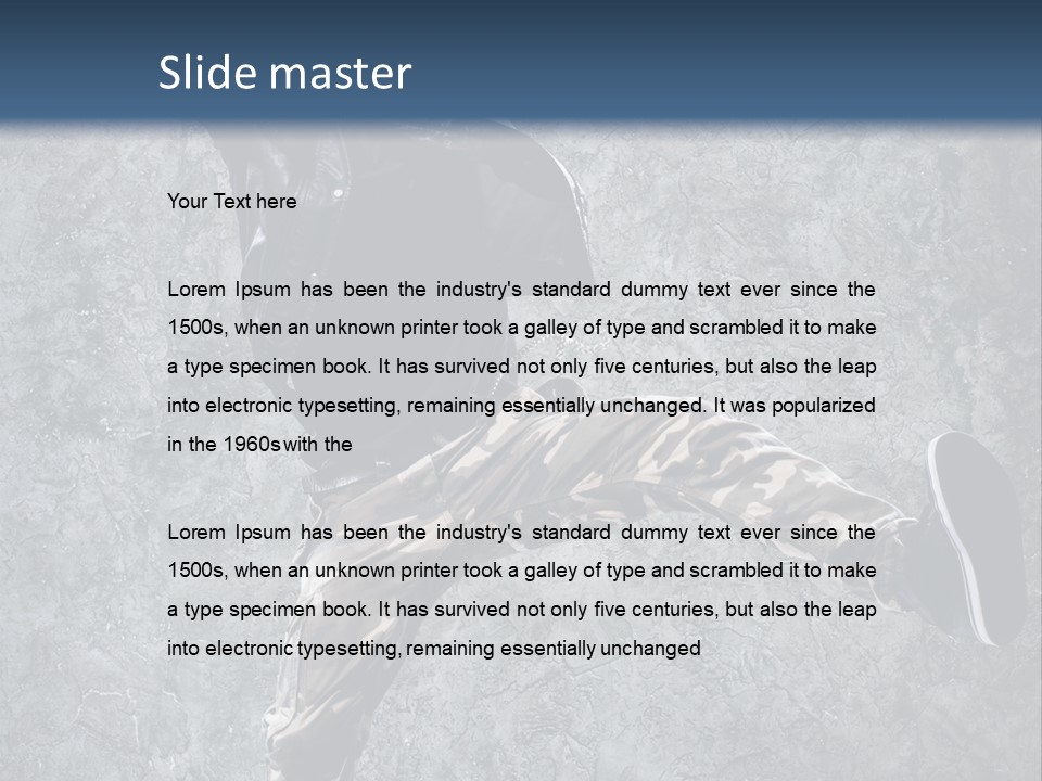 Modern Model Wall PowerPoint Template