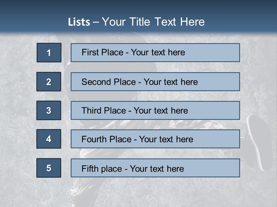 Modern Model Wall PowerPoint Template