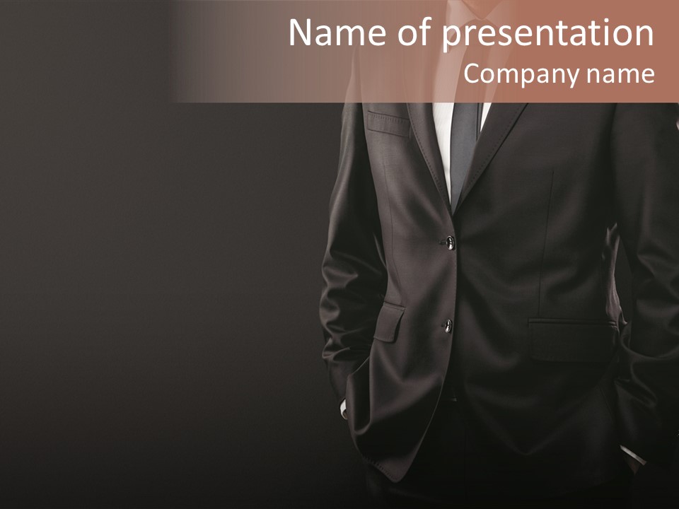 Collar Fashion Necktie PowerPoint Template