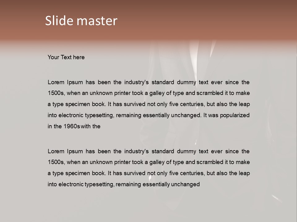 Collar Fashion Necktie PowerPoint Template