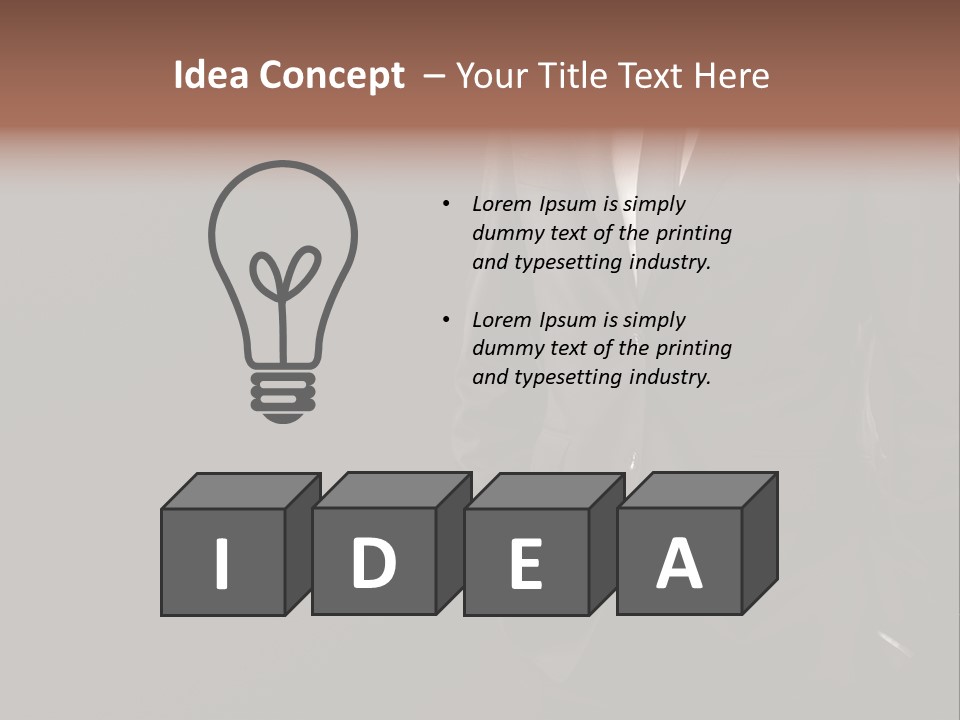 Collar Fashion Necktie PowerPoint Template