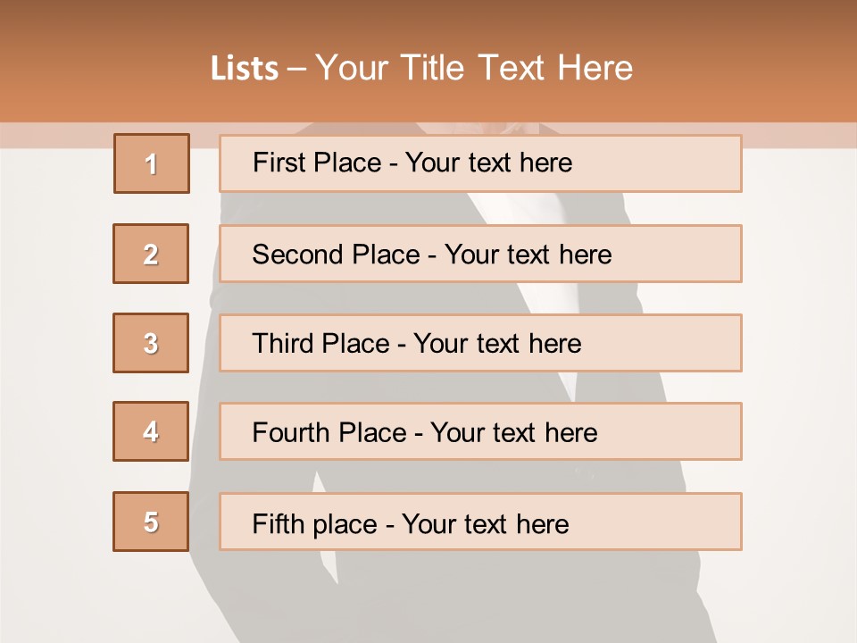 Studio Standing Posing PowerPoint Template