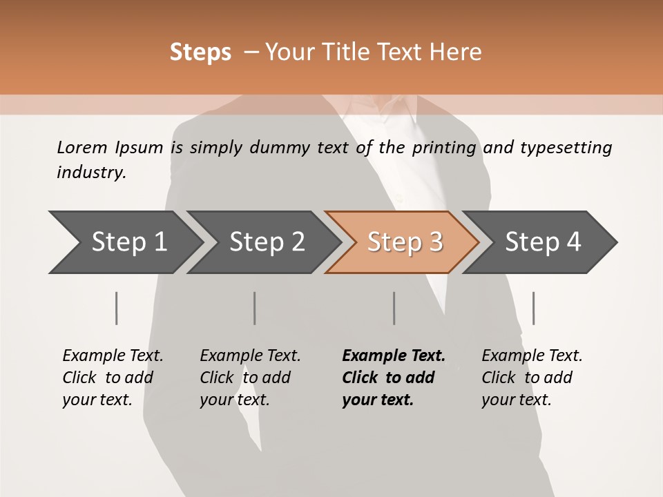 Studio Standing Posing PowerPoint Template