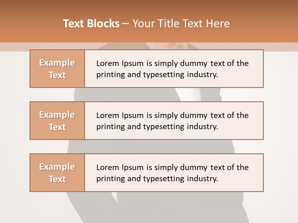 Studio Standing Posing PowerPoint Template