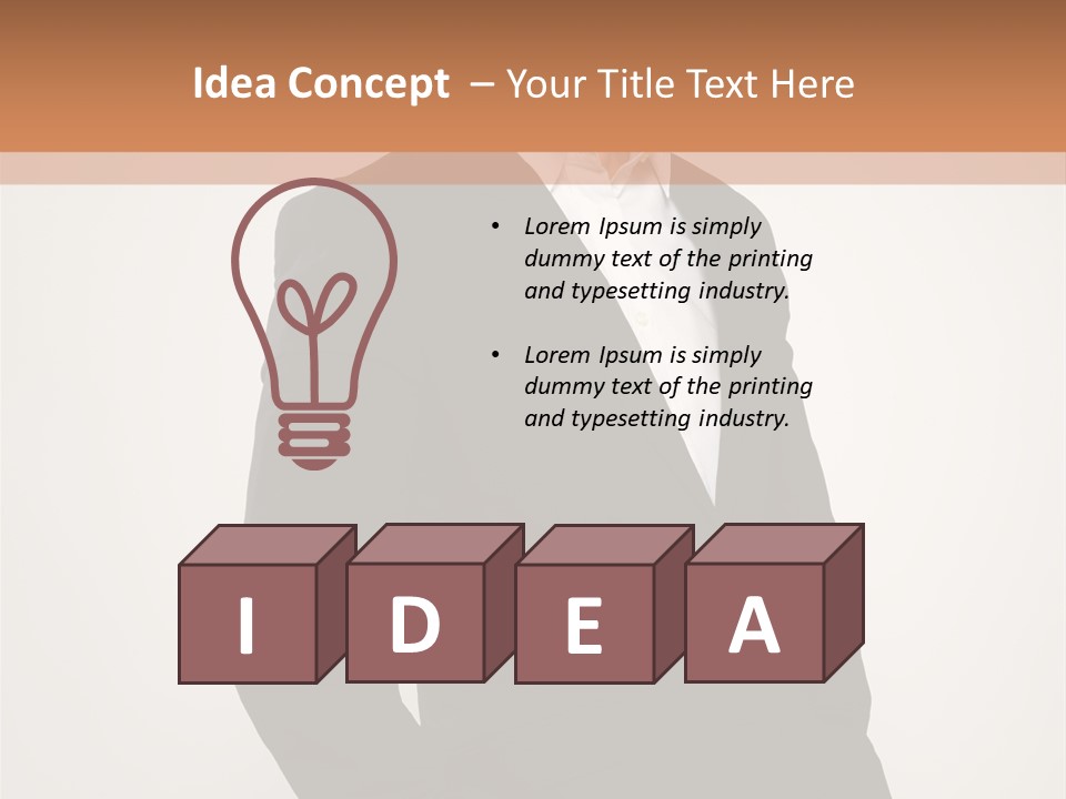 Studio Standing Posing PowerPoint Template