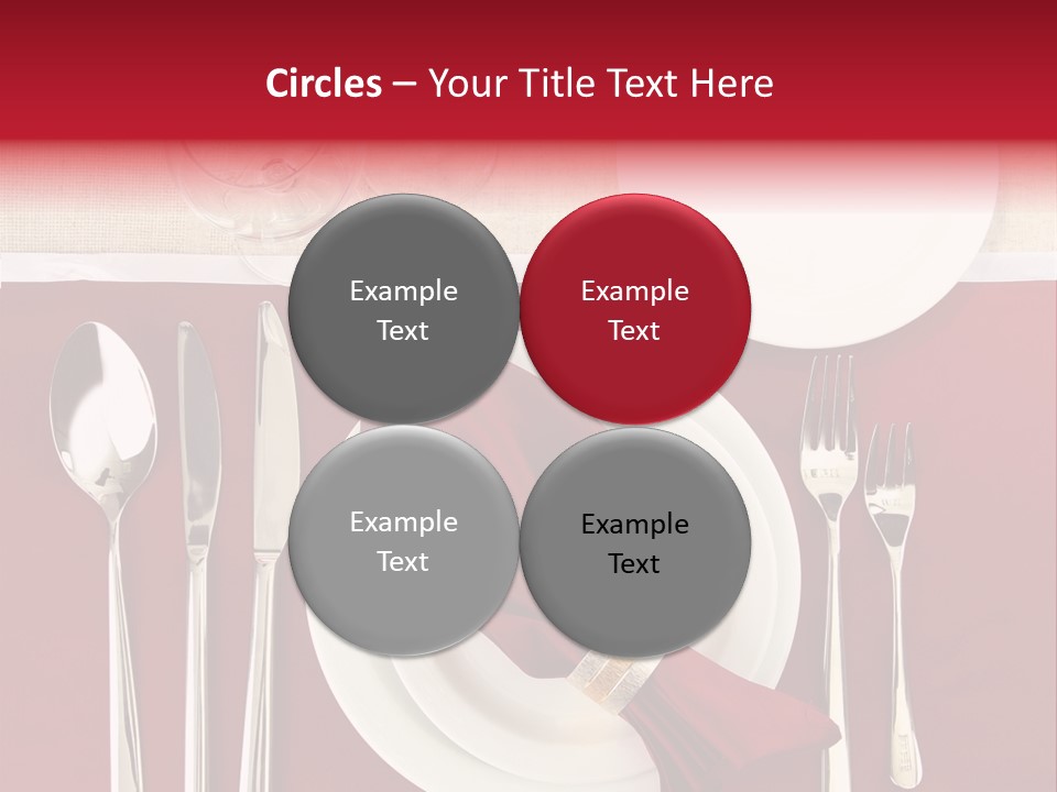 Nobody Holiday Napkin PowerPoint Template