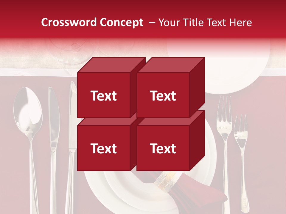 Nobody Holiday Napkin PowerPoint Template