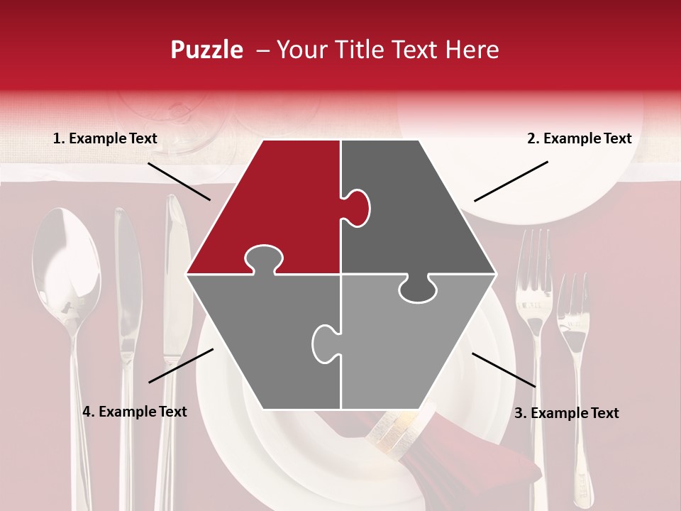 Nobody Holiday Napkin PowerPoint Template