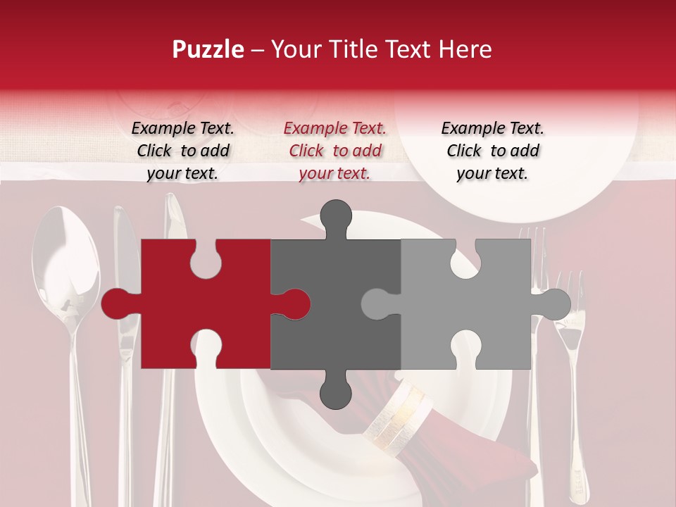 Nobody Holiday Napkin PowerPoint Template