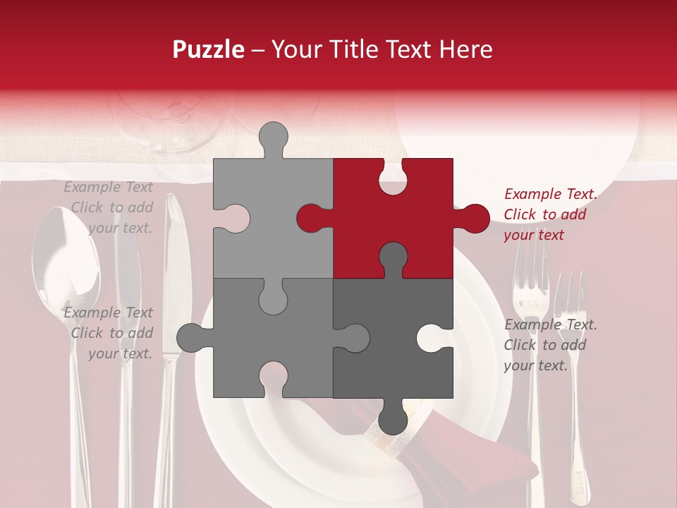 Nobody Holiday Napkin PowerPoint Template