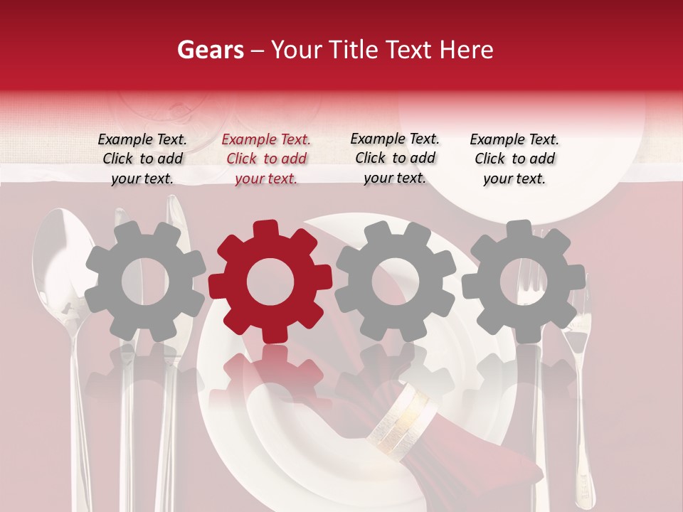 Nobody Holiday Napkin PowerPoint Template