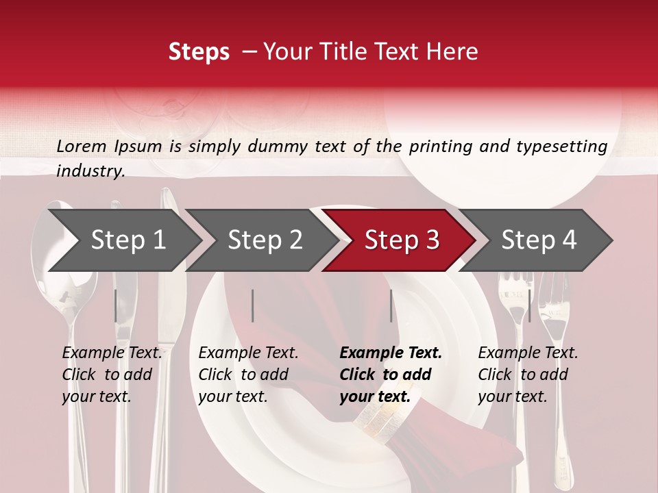 Nobody Holiday Napkin PowerPoint Template