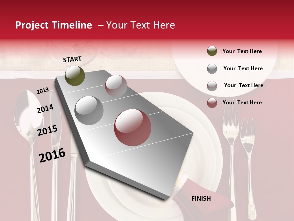 Nobody Holiday Napkin PowerPoint Template