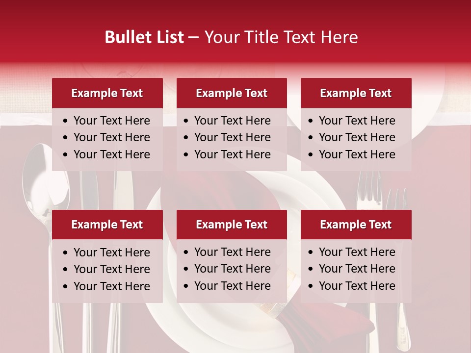 Nobody Holiday Napkin PowerPoint Template