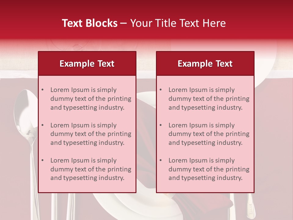 Nobody Holiday Napkin PowerPoint Template