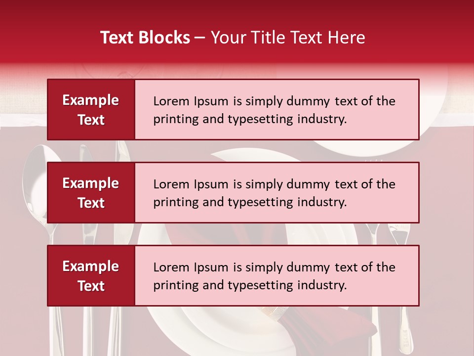 Nobody Holiday Napkin PowerPoint Template