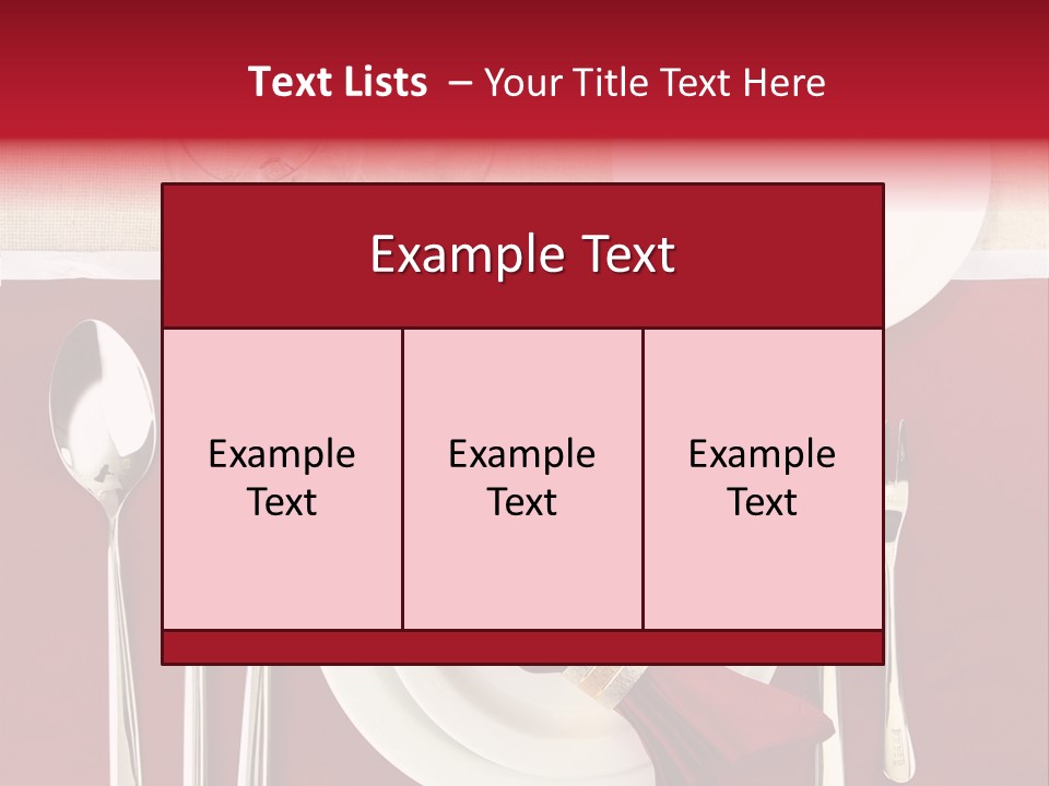 Nobody Holiday Napkin PowerPoint Template