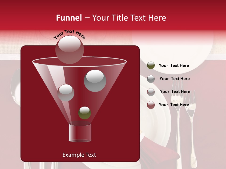 Nobody Holiday Napkin PowerPoint Template