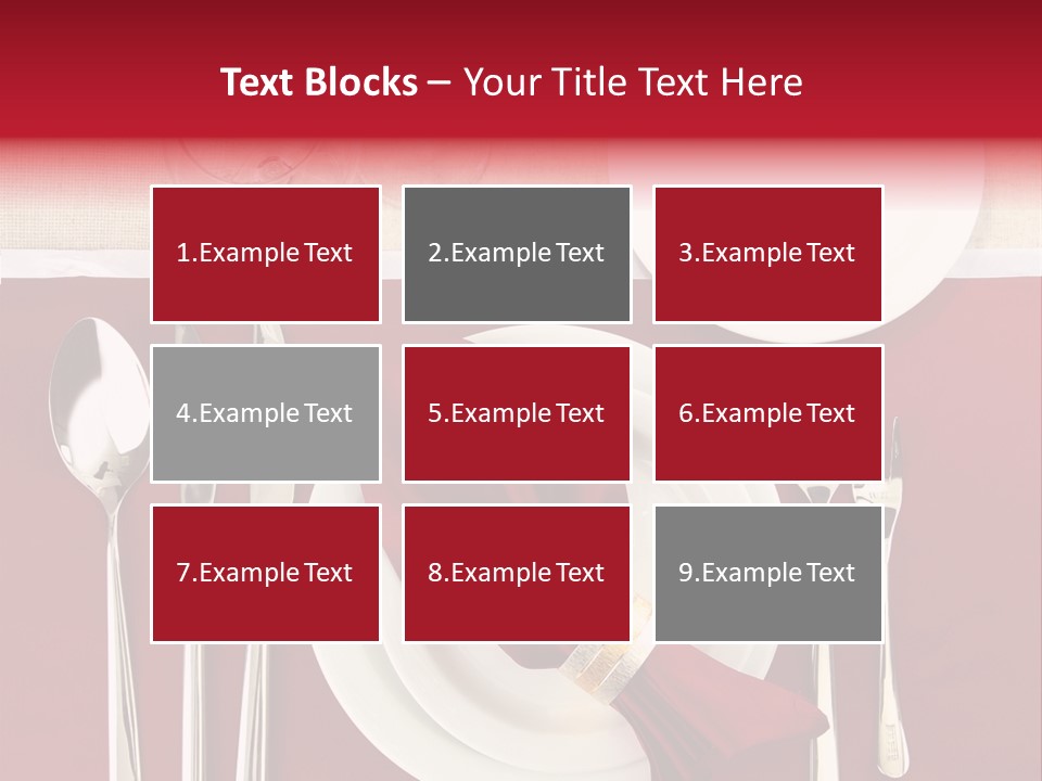 Nobody Holiday Napkin PowerPoint Template