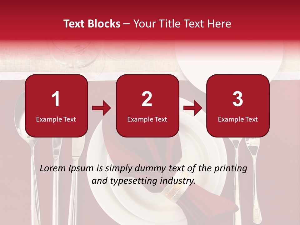 Nobody Holiday Napkin PowerPoint Template