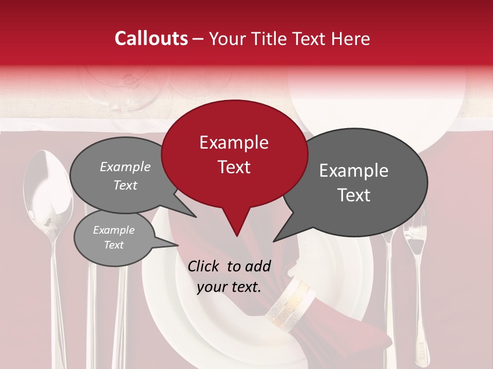 Nobody Holiday Napkin PowerPoint Template