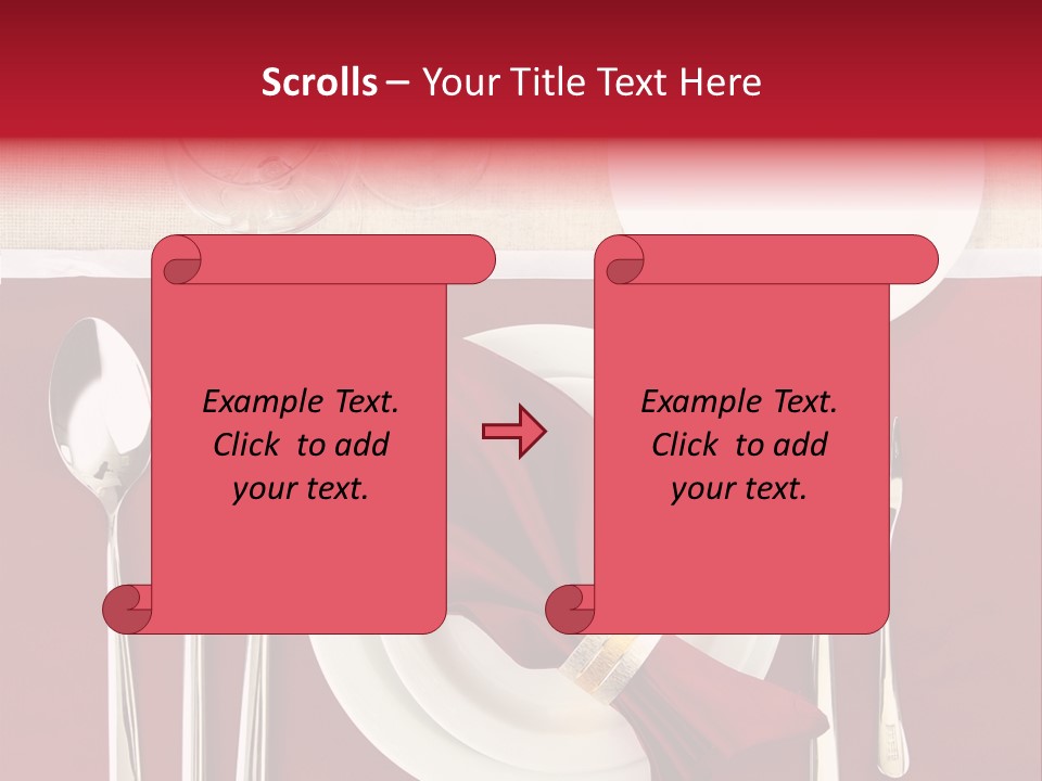 Nobody Holiday Napkin PowerPoint Template