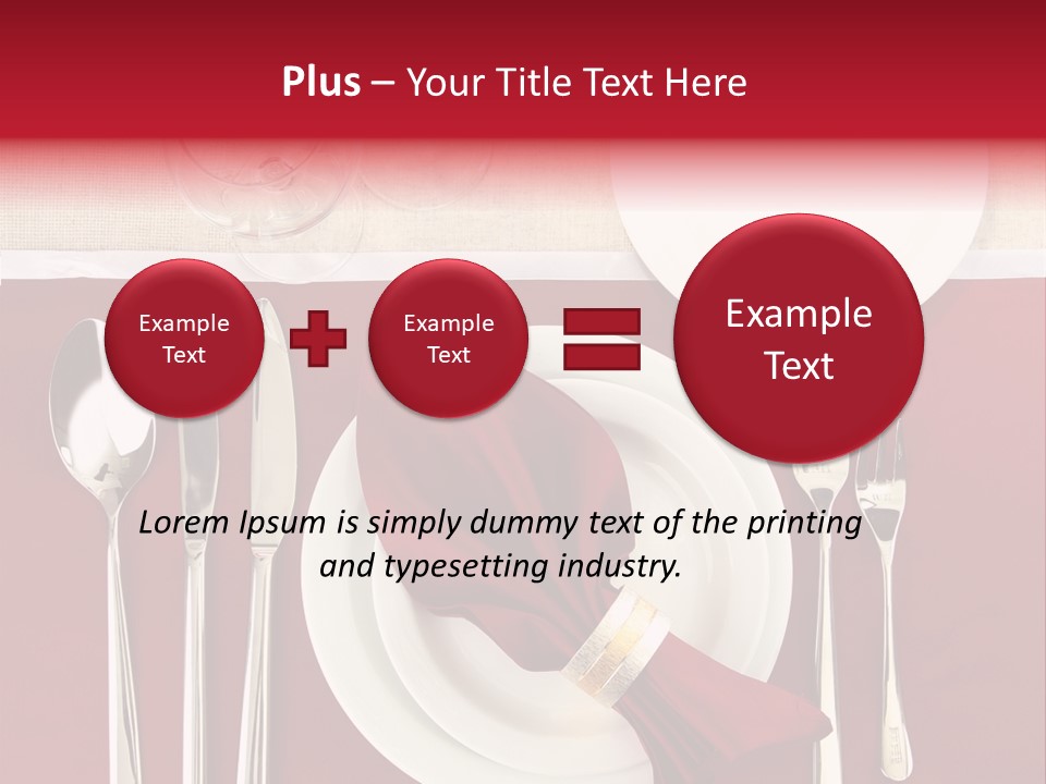 Nobody Holiday Napkin PowerPoint Template
